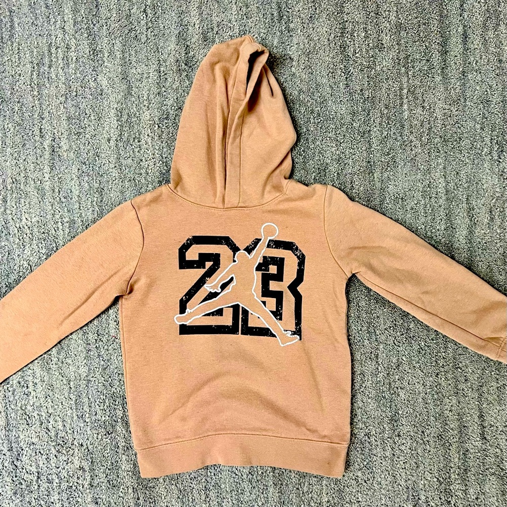 Little Boys Tan Jordan Hoodie Size 6-7